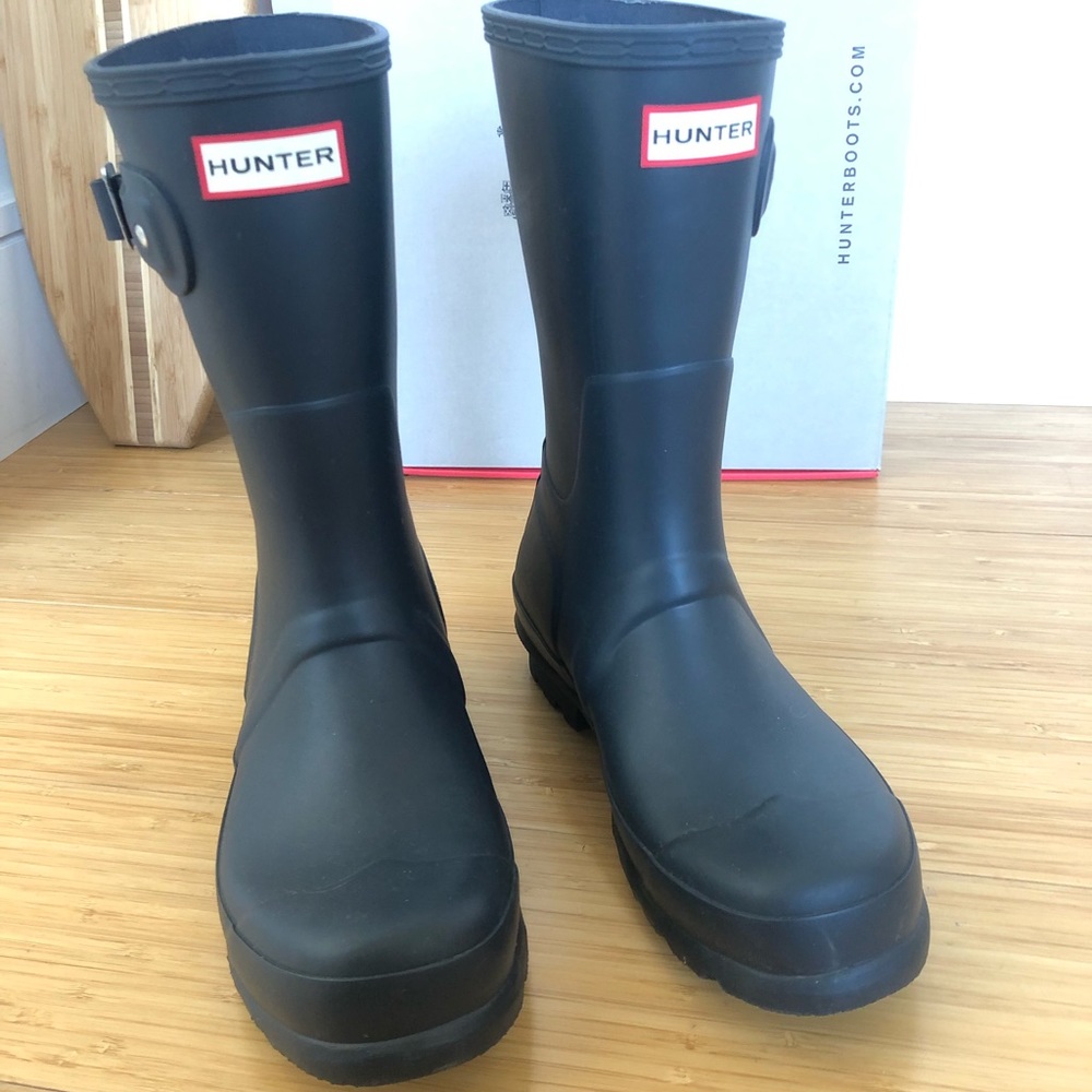 Hunter Original Short Navy Boots